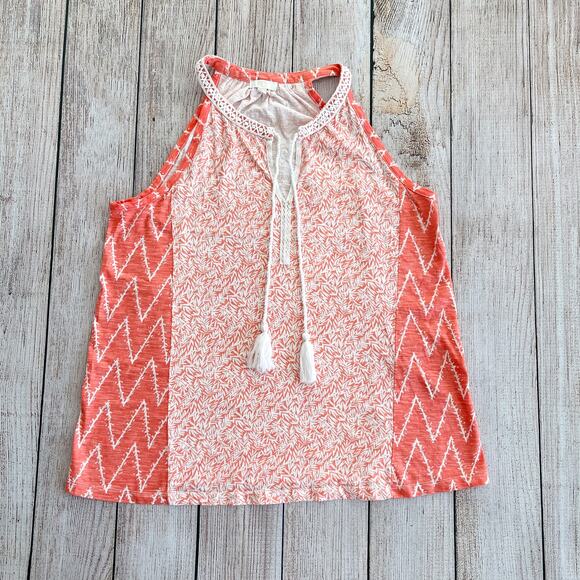 Women's Large Charming Charlie Halter Flowy Sleeveless Top - Picture 1 of 6